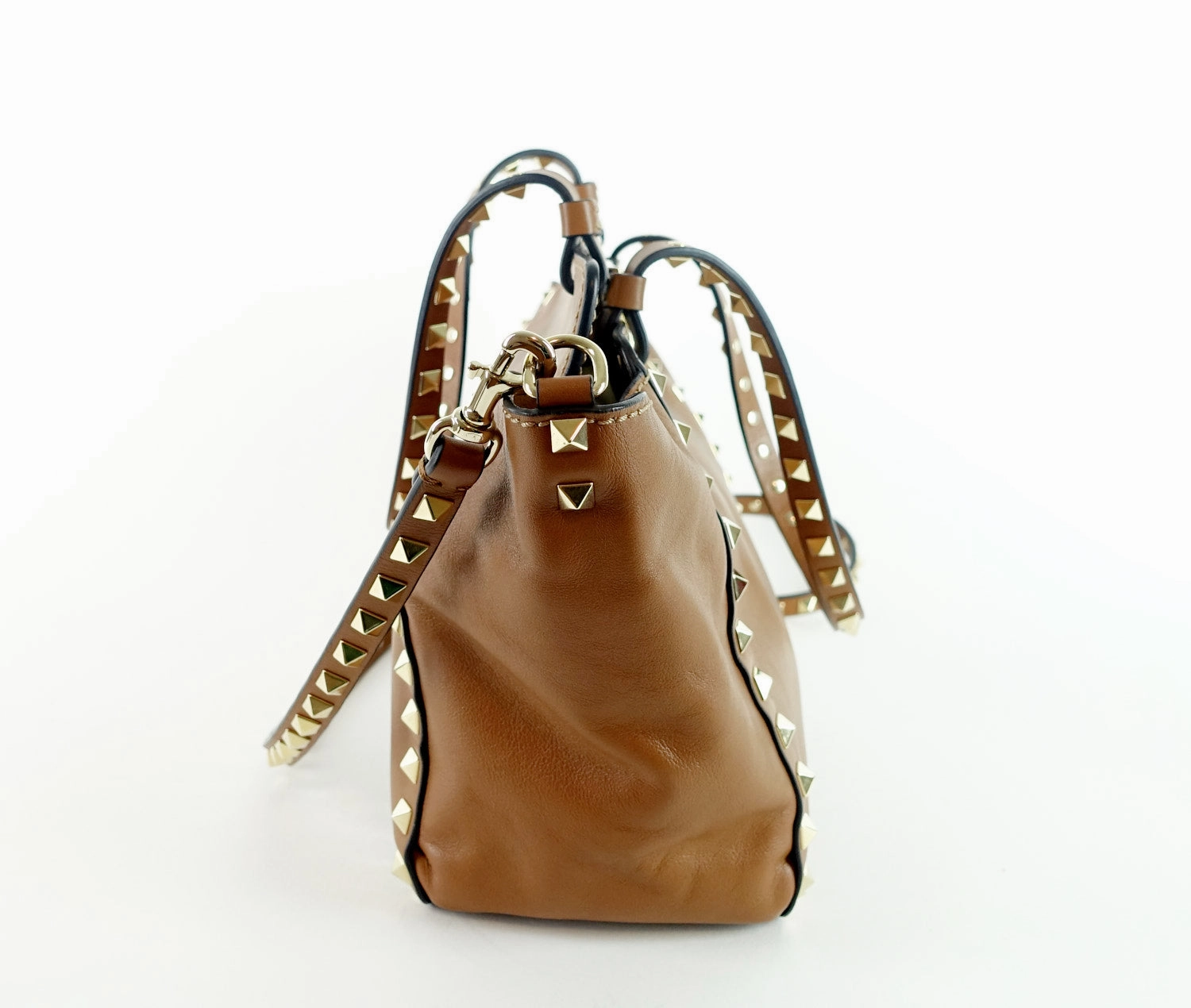 Rockstud Calf Leather Small Bag