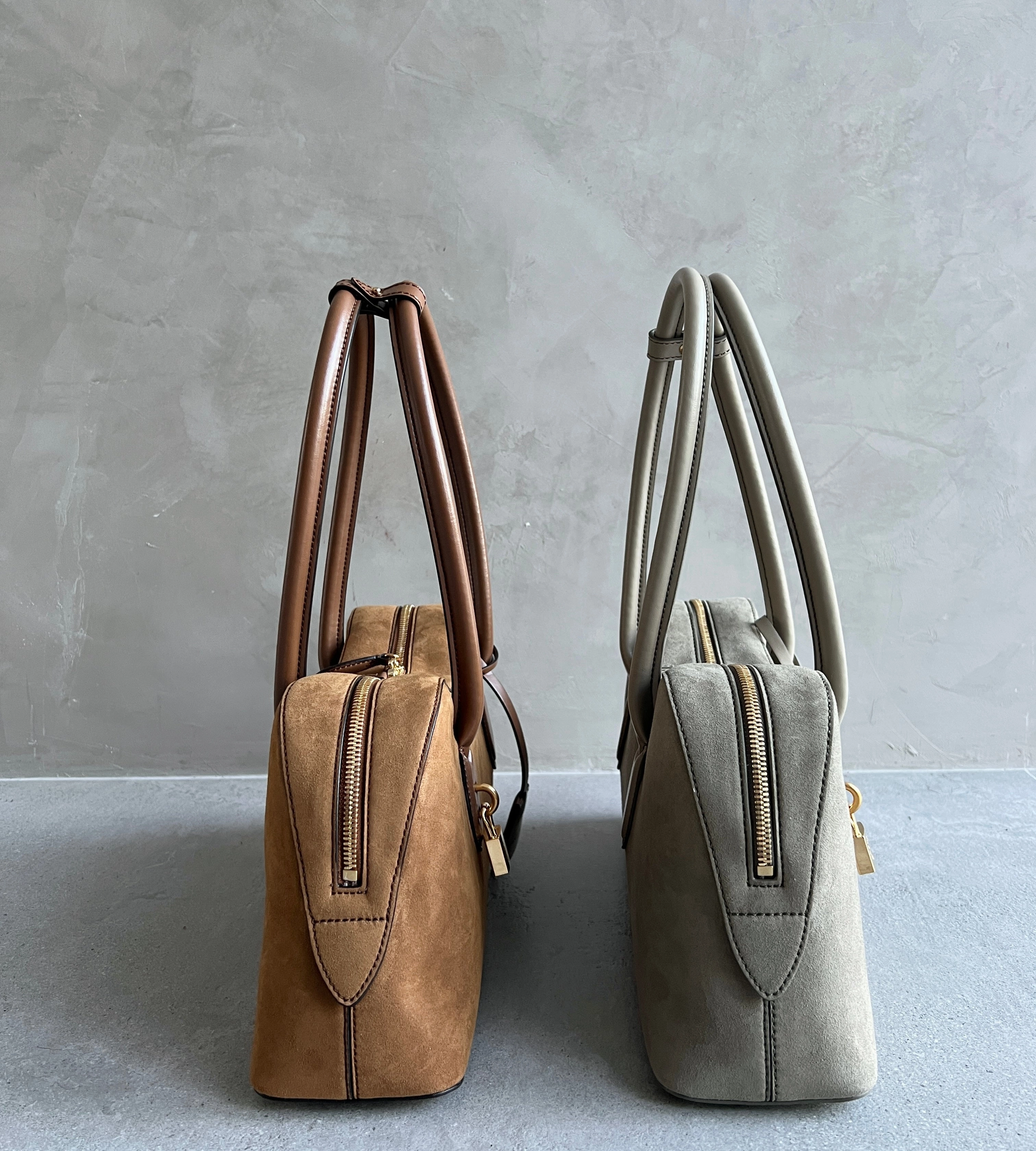 Ryder Shoulder Bag, Suede, Khaki