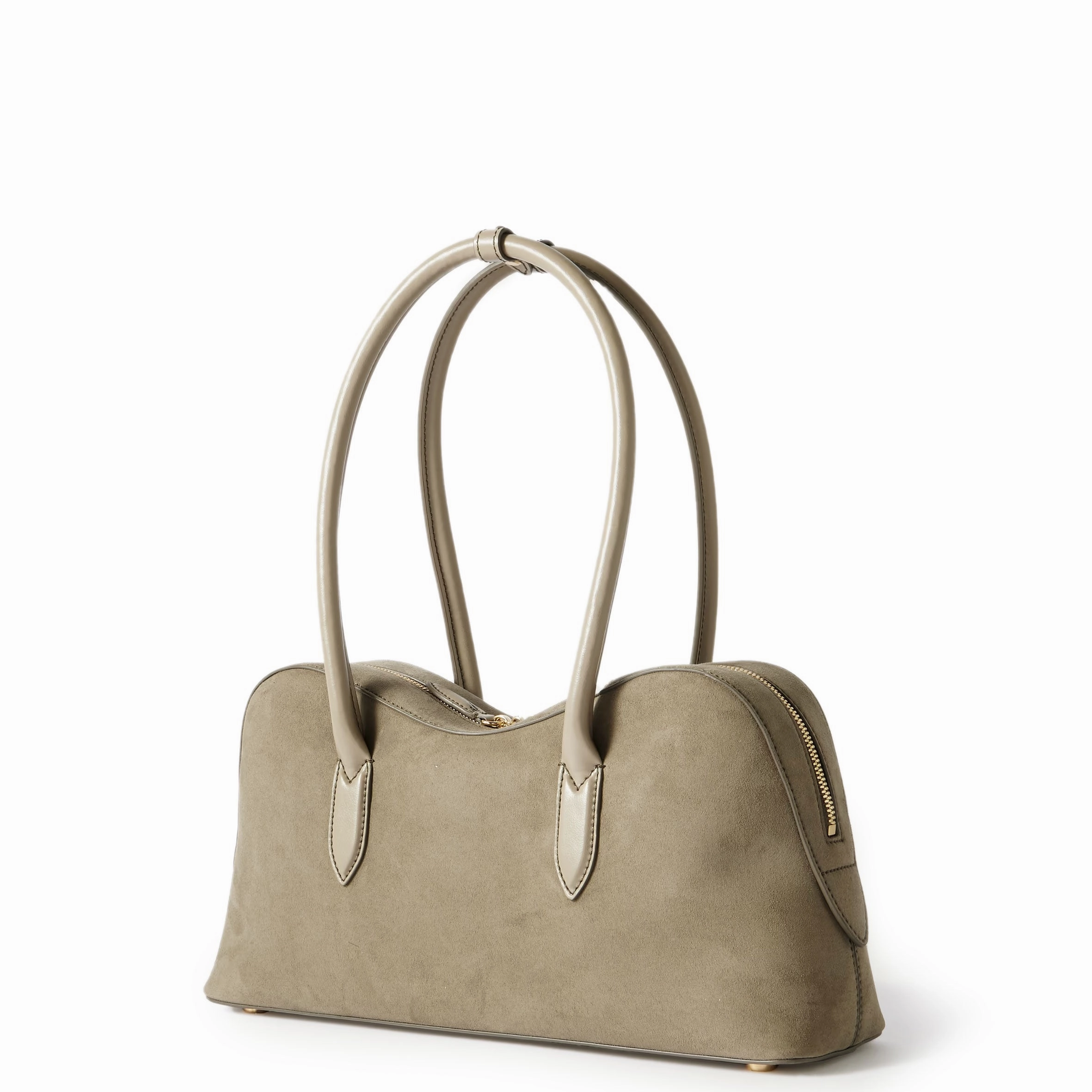 Ryder Shoulder Bag, Suede, Khaki
