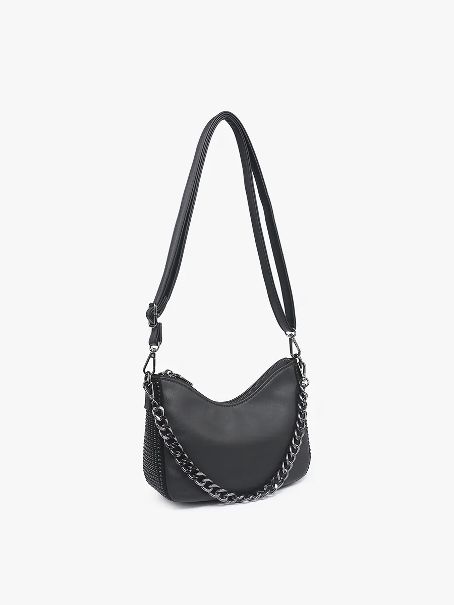 Sabine Vegan Grommet Shoulder Bag