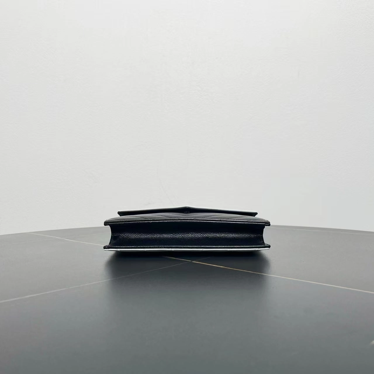 Saint Laurent Monogram Chevron Black White Shoulder Bag