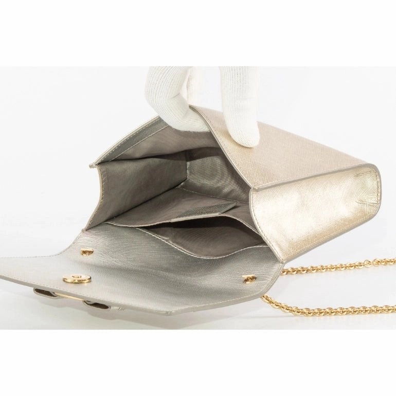 Salvatore Ferragamo Vara Bow Chain Crossbody Bag