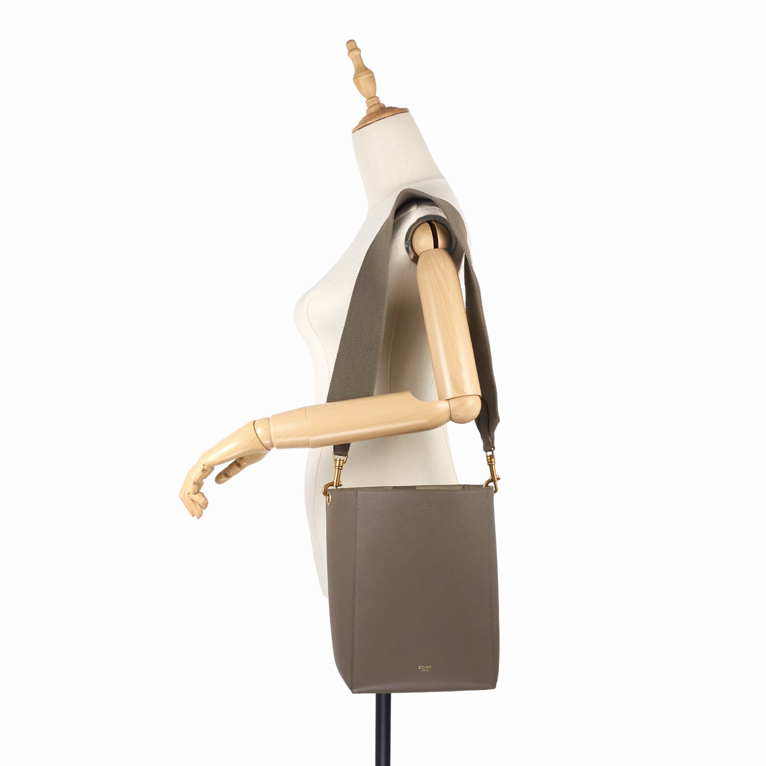Sangle Grained Calfskin Leather Small Bag