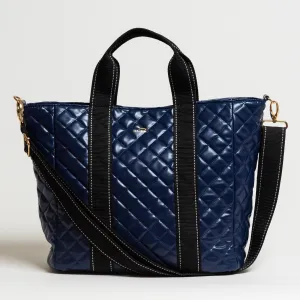 Scout Tote Bag On the Clock Navy Quilted