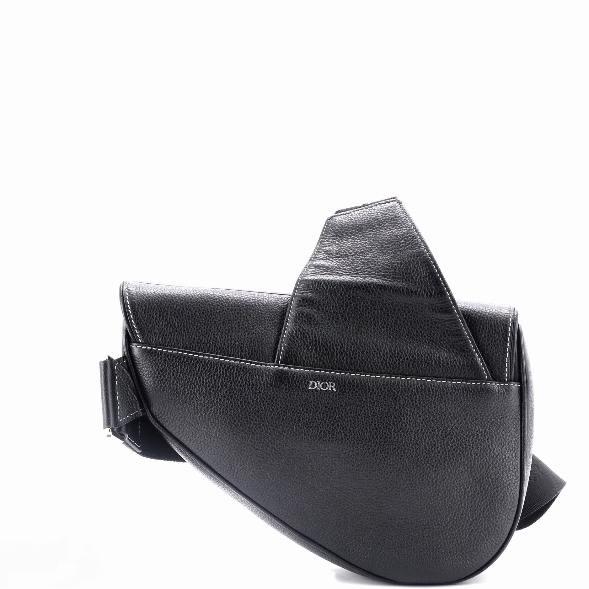 Shawn Stussy Saddle Crossbody Bag Leather with Applique