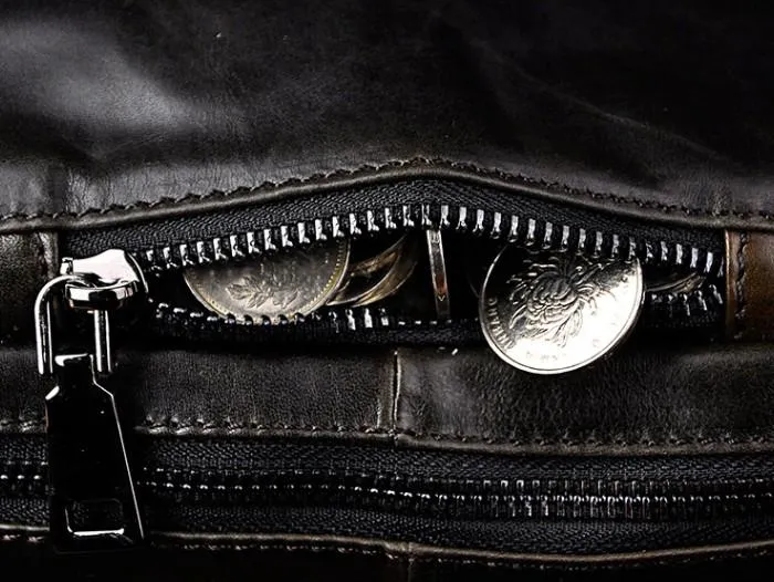 Small Leather Mens SIDE BAGs COURIER BAG Messenger Bag Shoulder Bag for Men