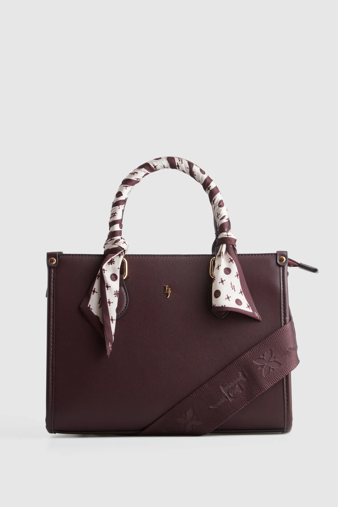 Small Tote Bag With Scarf