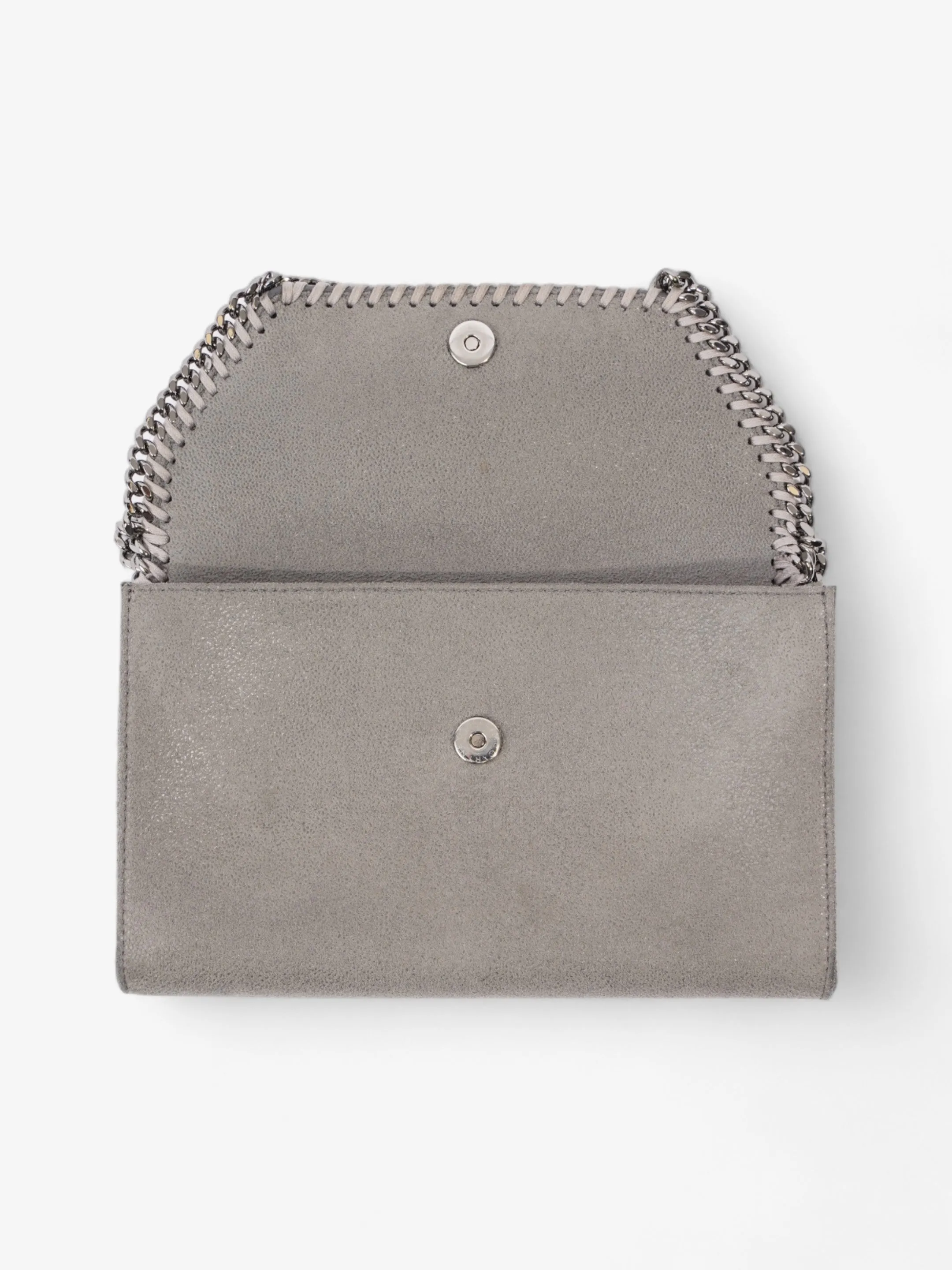 Stella McCartney Falabella Shoulder Bag Grey Fabric Mini
