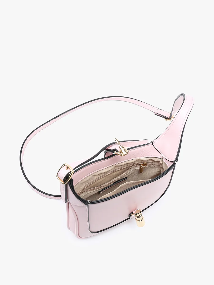 Stelliana Vegan Metal Lock Crossbody