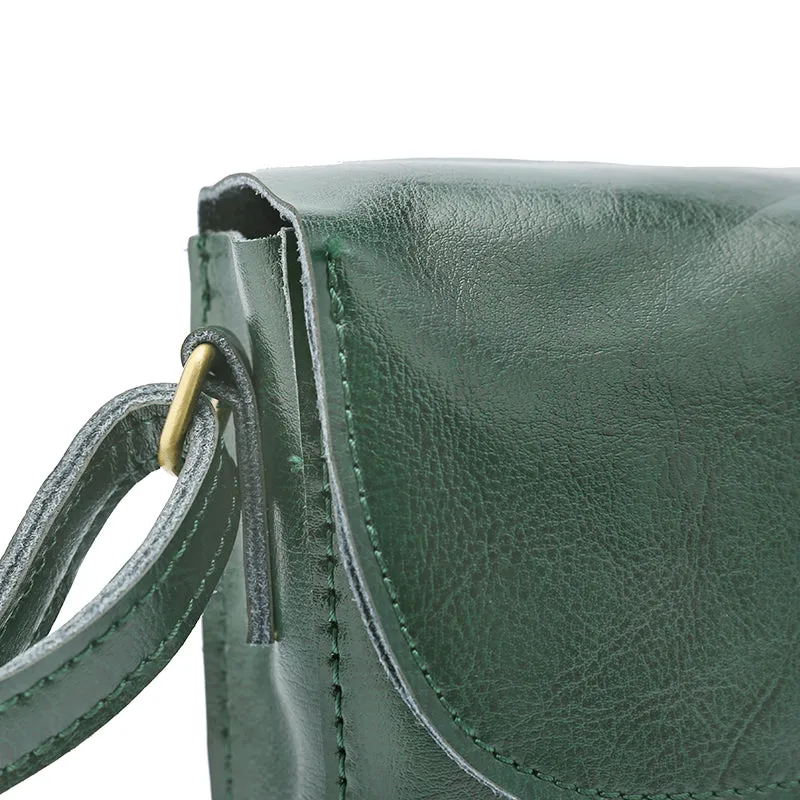 Stylish Cute LEATHER Green WOMENs SHOULDER BAGs Purses FOR WOMEN