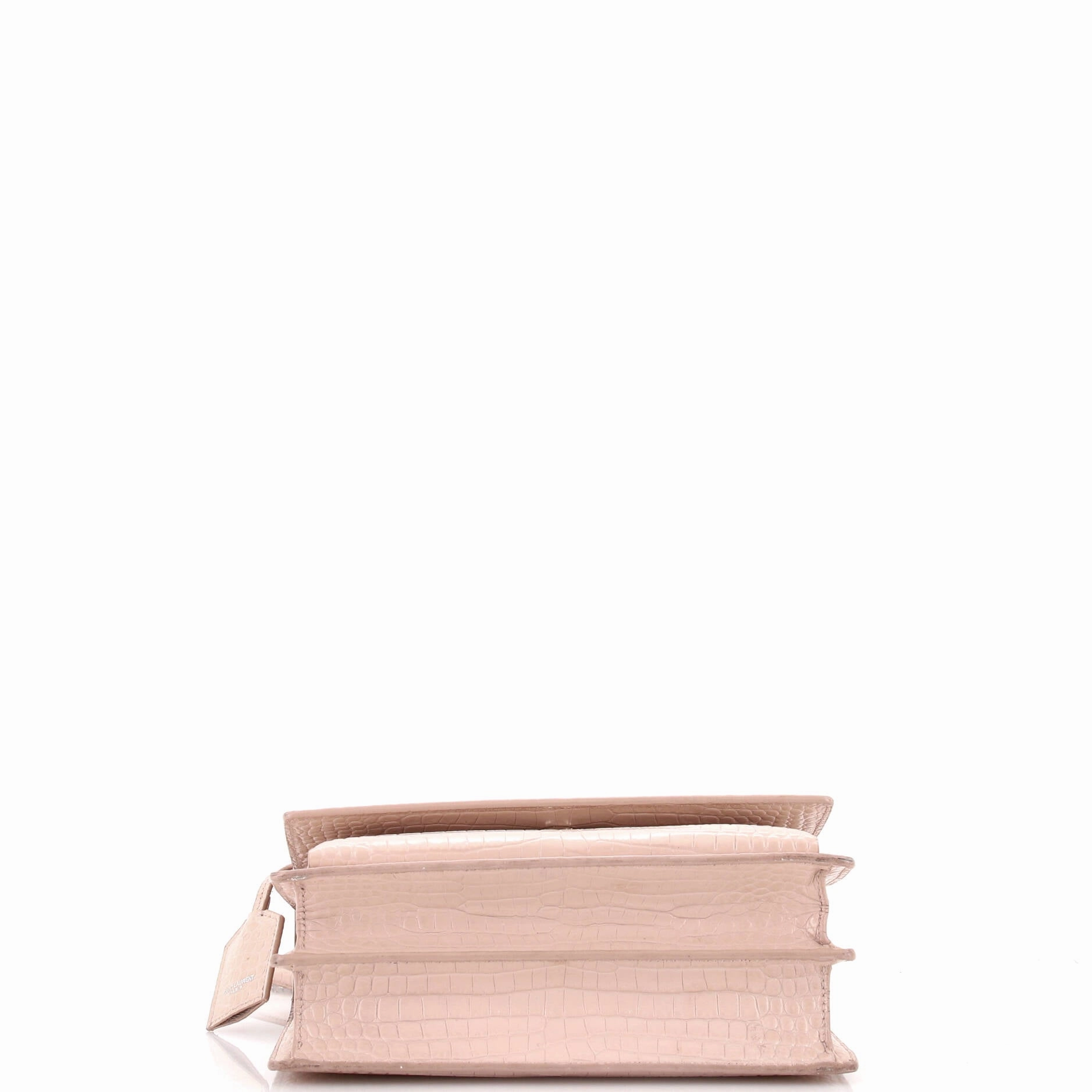 Sunset Crossbody Bag Crocodile Embossed Leather Medium