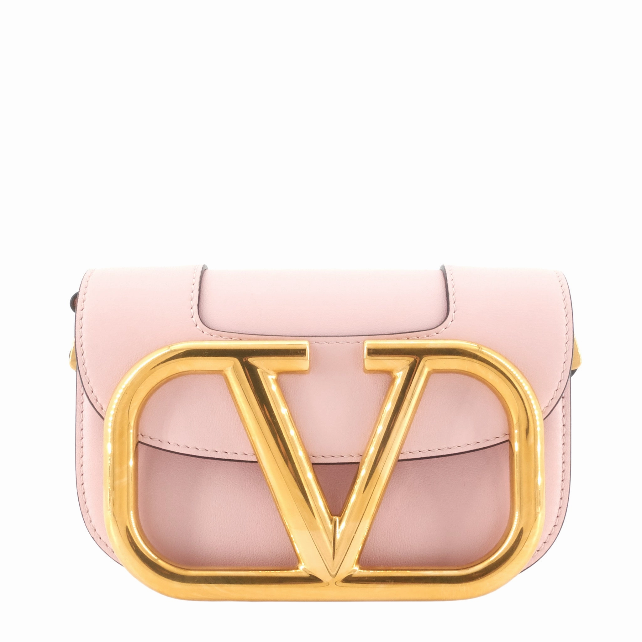 Supervee Small Calfskin Leather Bag