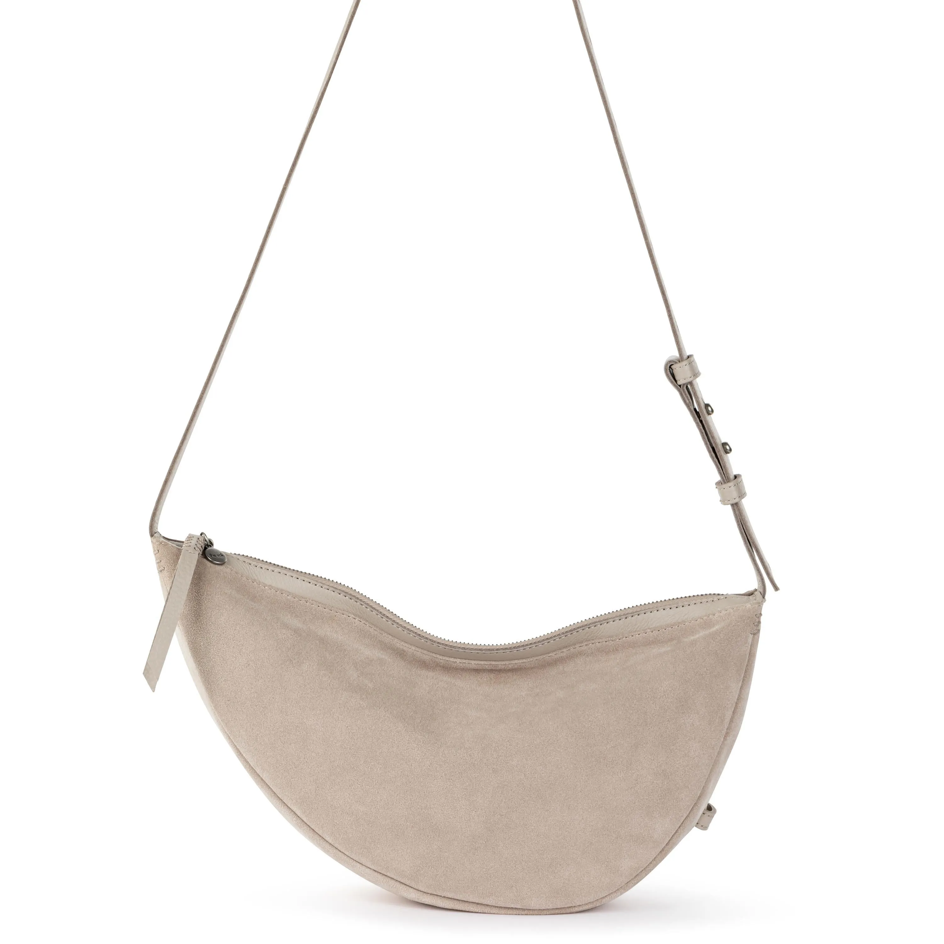 Tess Large Sling - Leather - Sand Suede Block