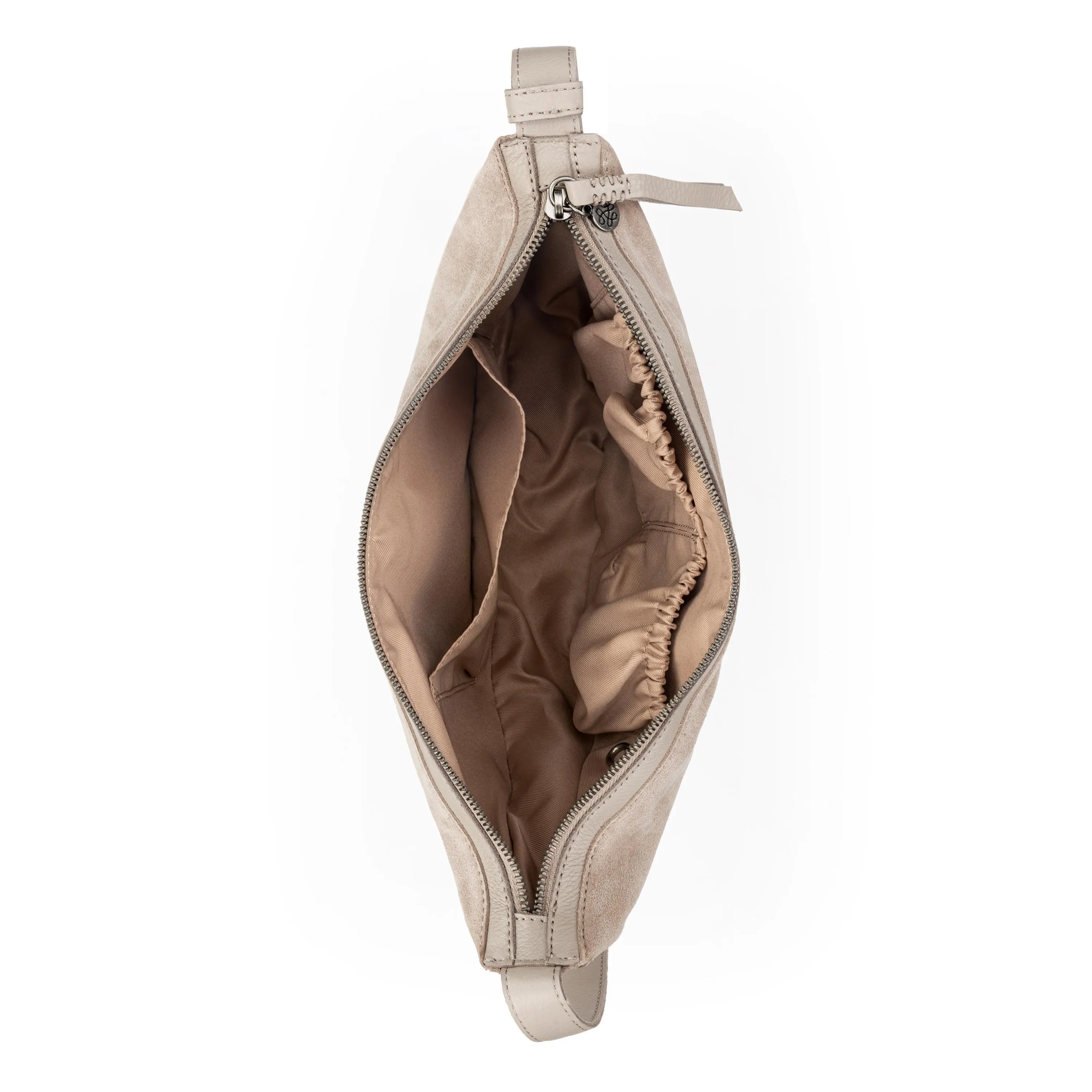 Tess Large Sling - Leather - Sand Suede Block