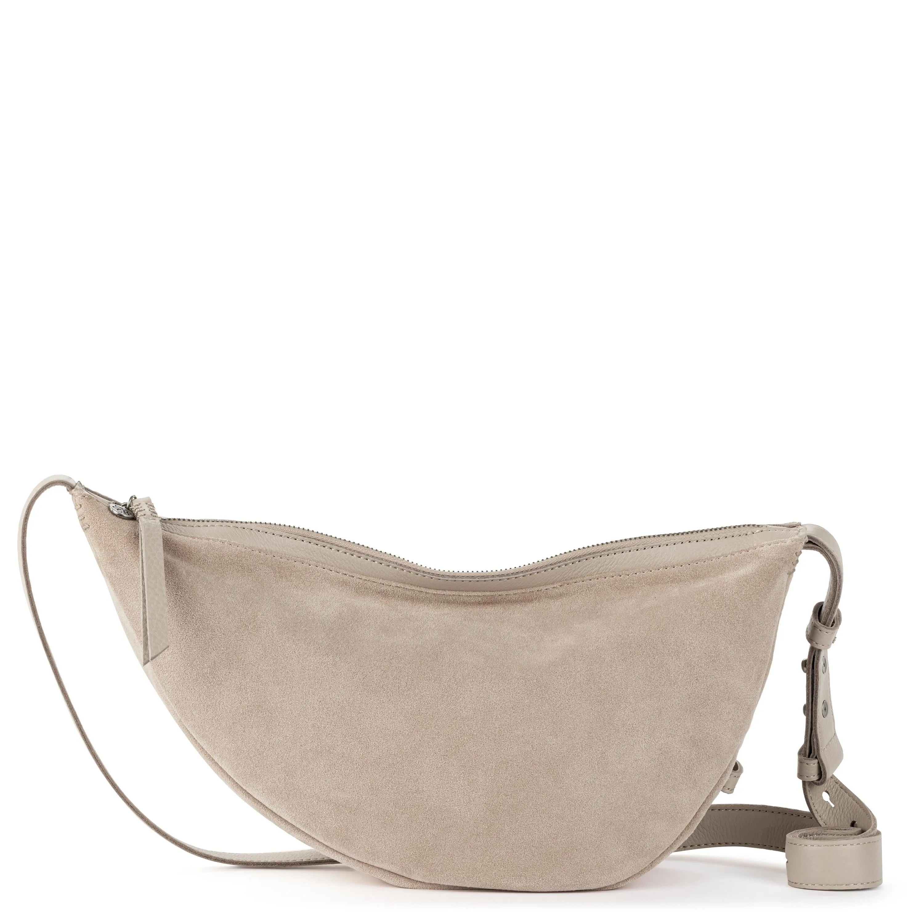 Tess Large Sling - Leather - Sand Suede Block