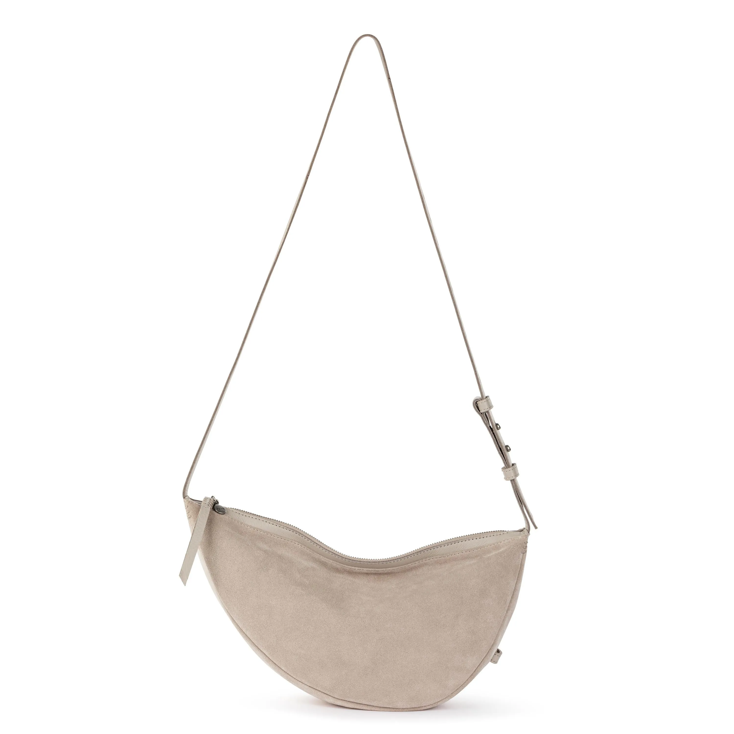 Tess Large Sling - Leather - Sand Suede Block