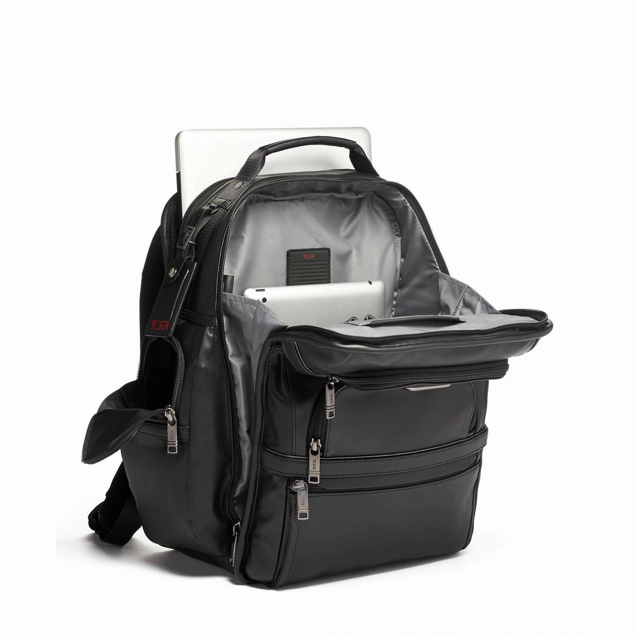 TUMI Alpha 3 Leather Brief Pack