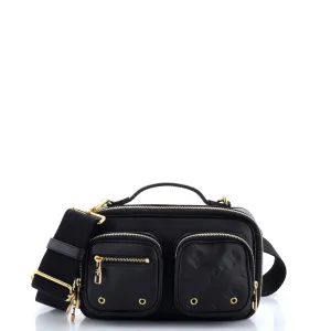 Utility Crossbody Bag Calfskin with Embossed Monogram Detail