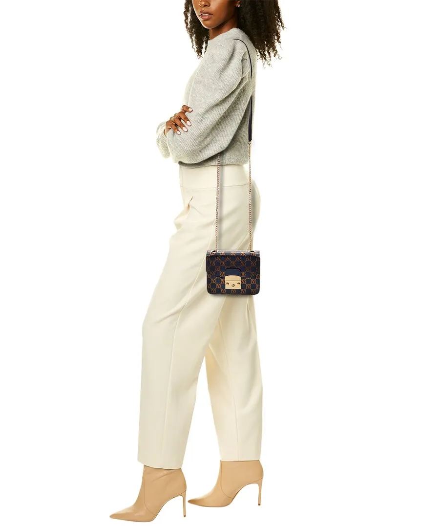 Valentino by Mario Valentino Bijou Monogram Leather Crossbody