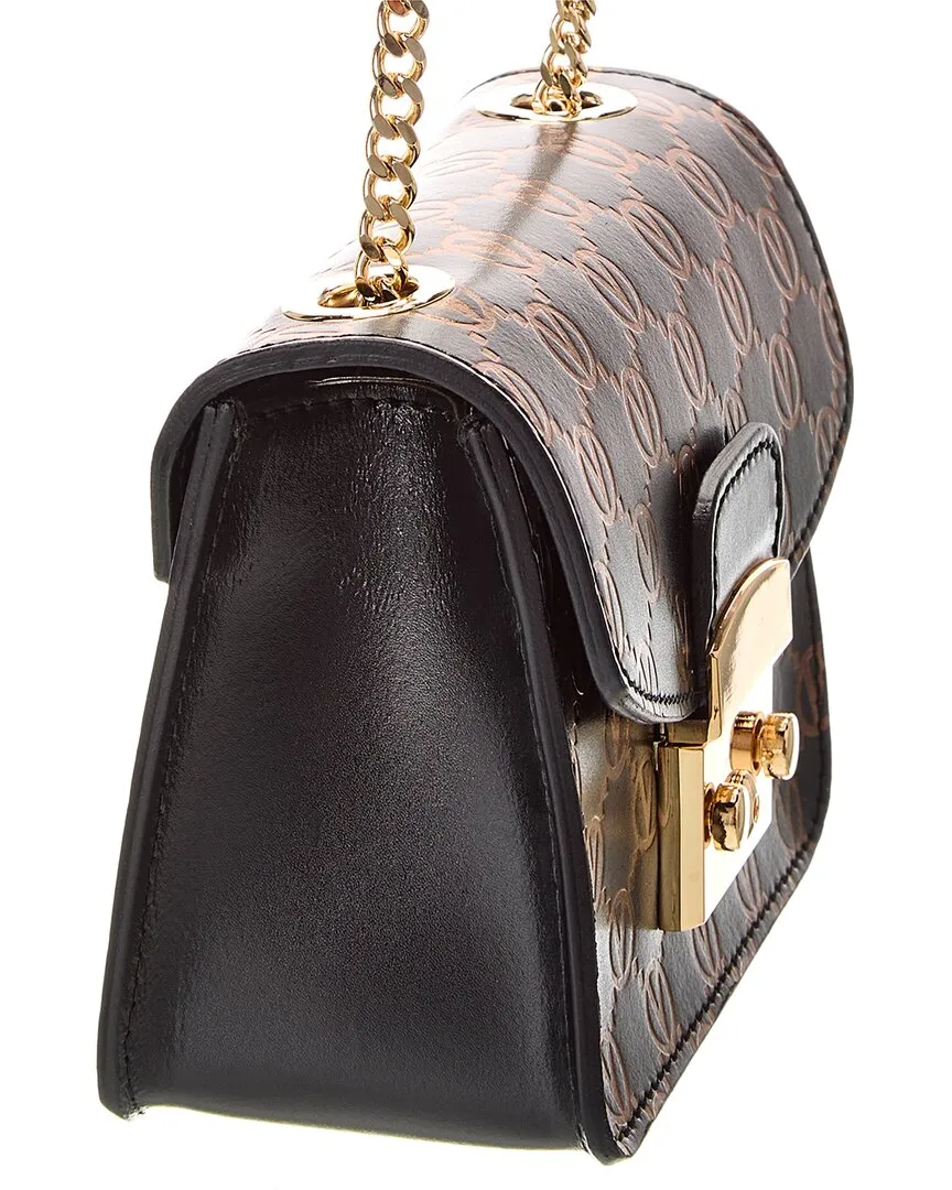 Valentino by Mario Valentino Bijou Monogram Leather Crossbody
