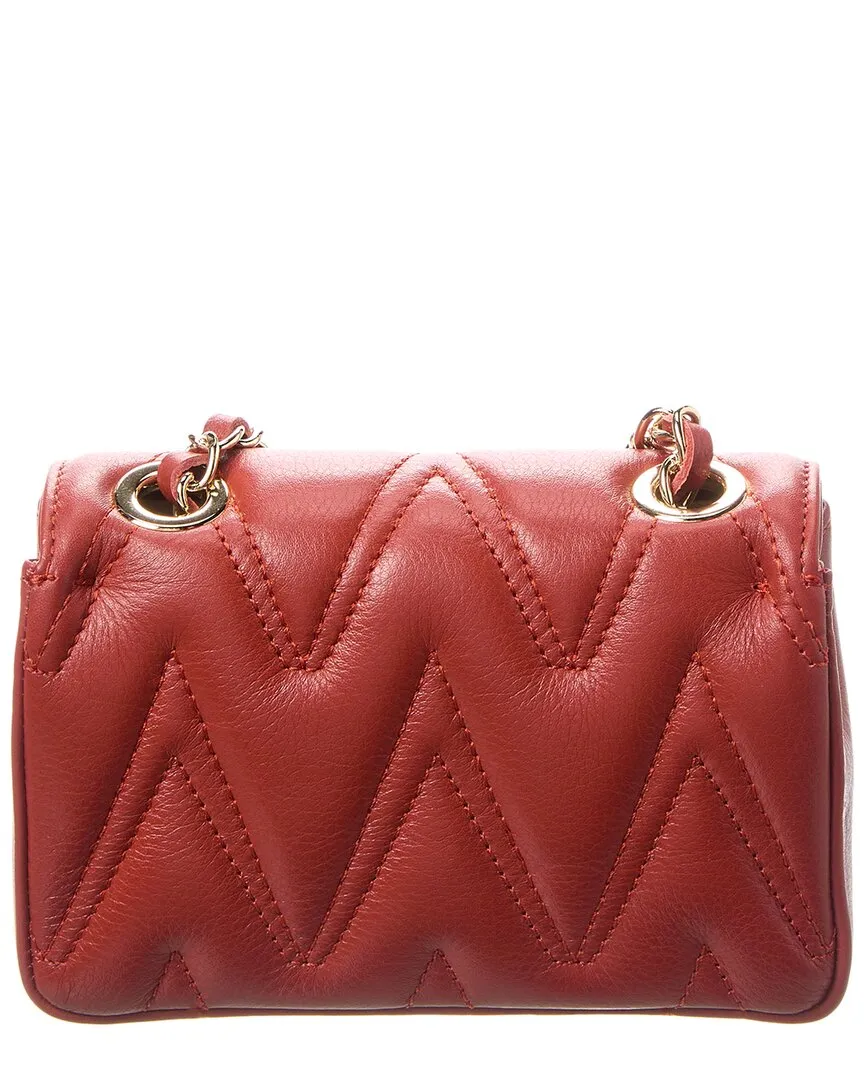 Valentino by Mario Valentino Chu Chu Diamond Leather Crossbody