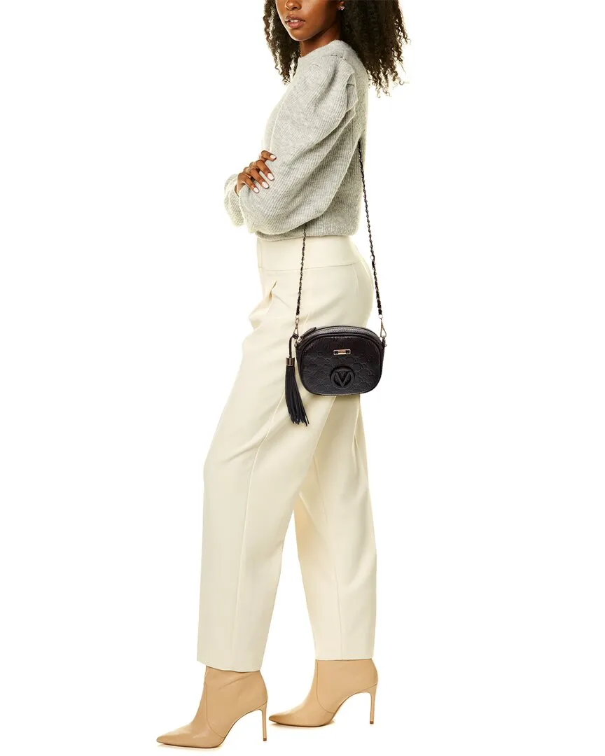 Valentino by Mario Valentino Nina Dollaro Monogram Leather Crossbody