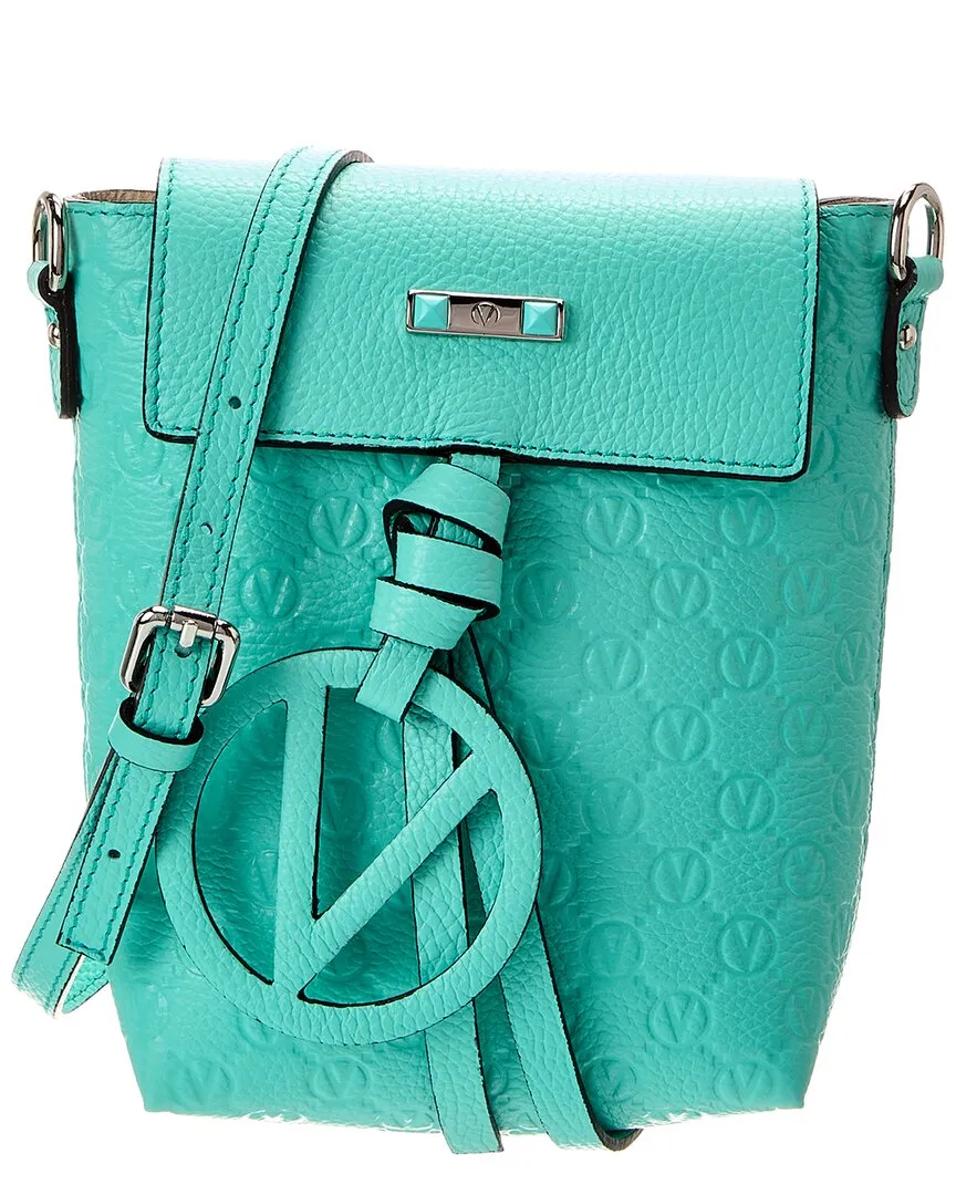 Valentino by Mario Valentino Salma Medallion Leather Crossbody