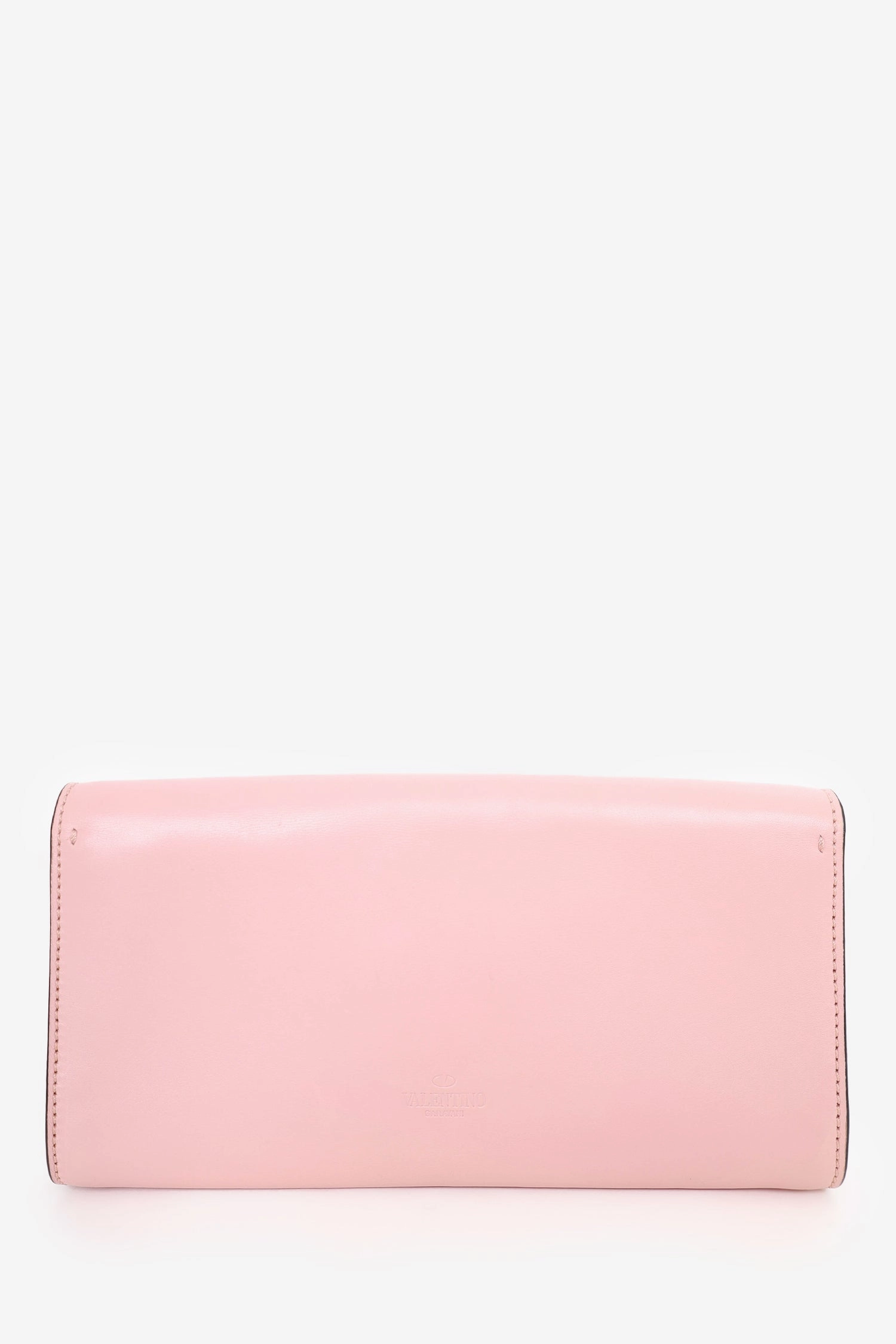 Valentino Pink Leather Small Demilune Crossbody Bag
