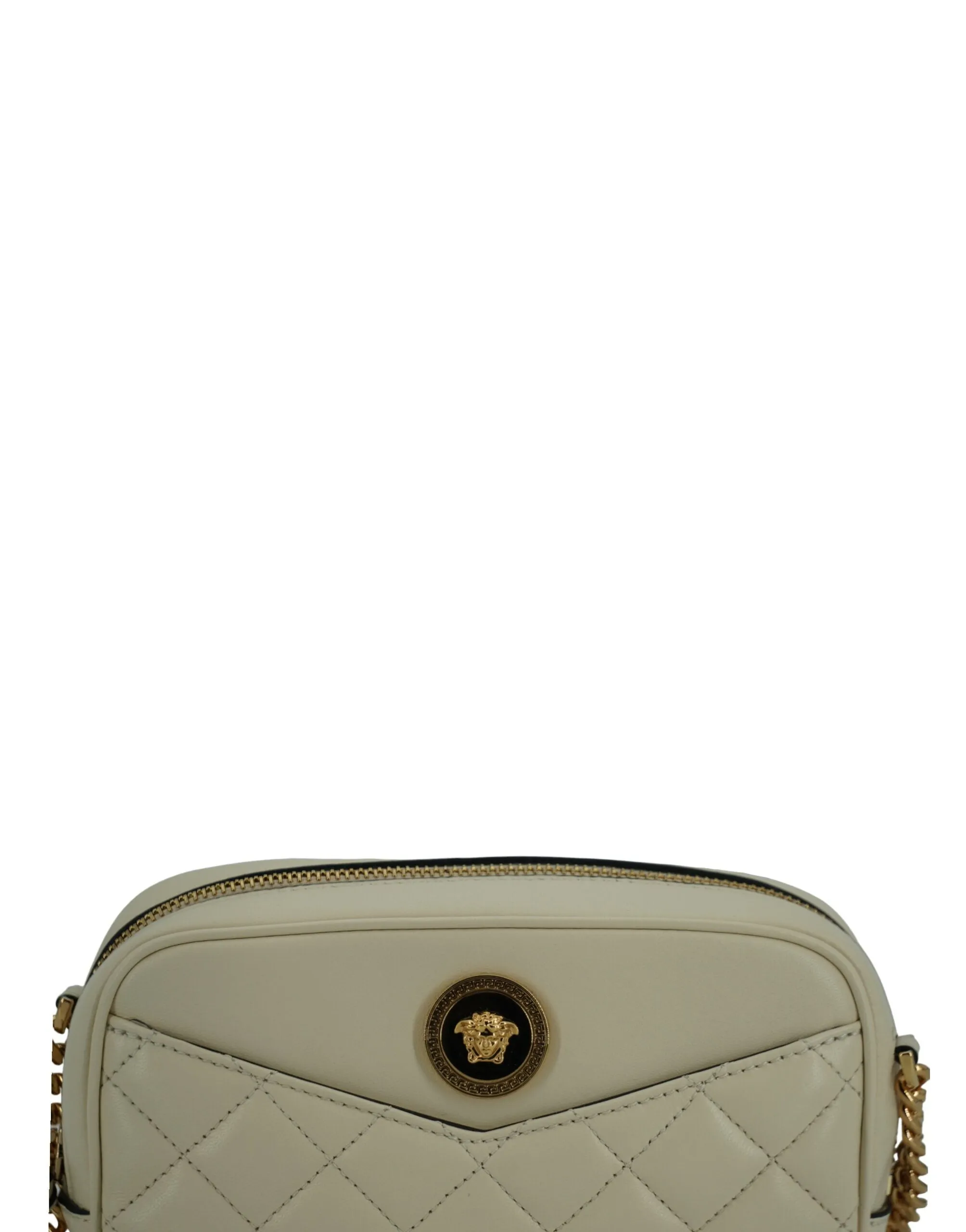 Versace  Lamb Leather Small Camera Crossbody Women's Bag