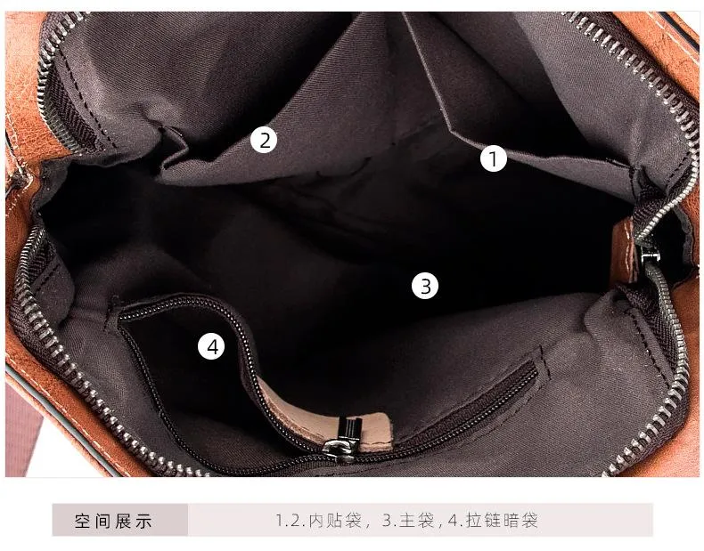 Vintage Coffee LEATHER MEN'S Small Side bag Brown Vertical Phone Bag MESSENGER BAG Courier Bag FOR MEN