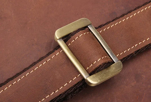 Vintage Cool leather men messenger large vintage shoulder bag for men