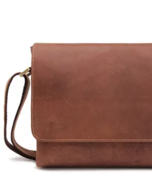Vintage Cool leather men messenger large vintage shoulder bag for men
