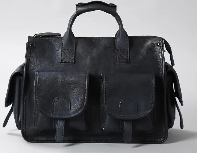 Vintage Leather Brown Mens Travel Bags Messenger Bag Shoulder Bag for Men