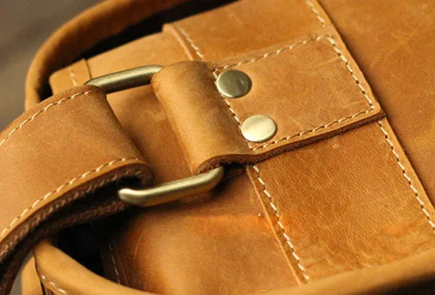 Vintage Leather Mens Camera Bag Shoulder Bag Messenger for men