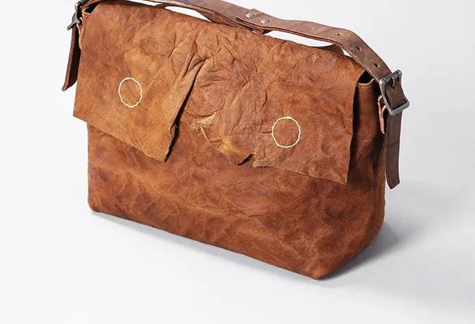 Vintage Leather Mens Cool Shoulder Bag Messenger Bag Bike Bag Cycling Bag for men