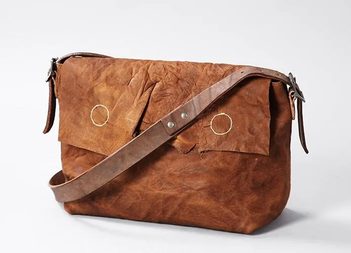 Vintage Leather Mens Cool Shoulder Bag Messenger Bag Bike Bag Cycling Bag for men