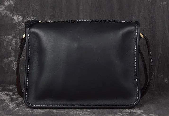 Vintage Leather Mens Messenger Bag Shoulder Bag For Men