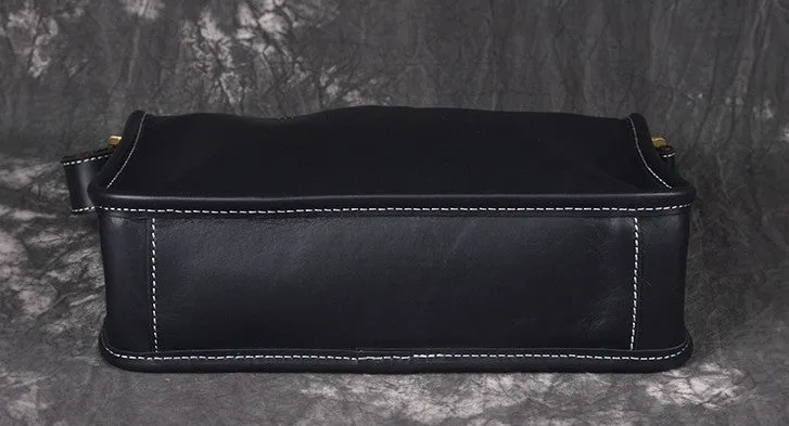 Vintage Leather Mens Messenger Bag Shoulder Bag For Men