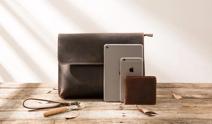 Vintage Leather Small Mens Cool Messenger Bags Small Shoulder Bag for Men