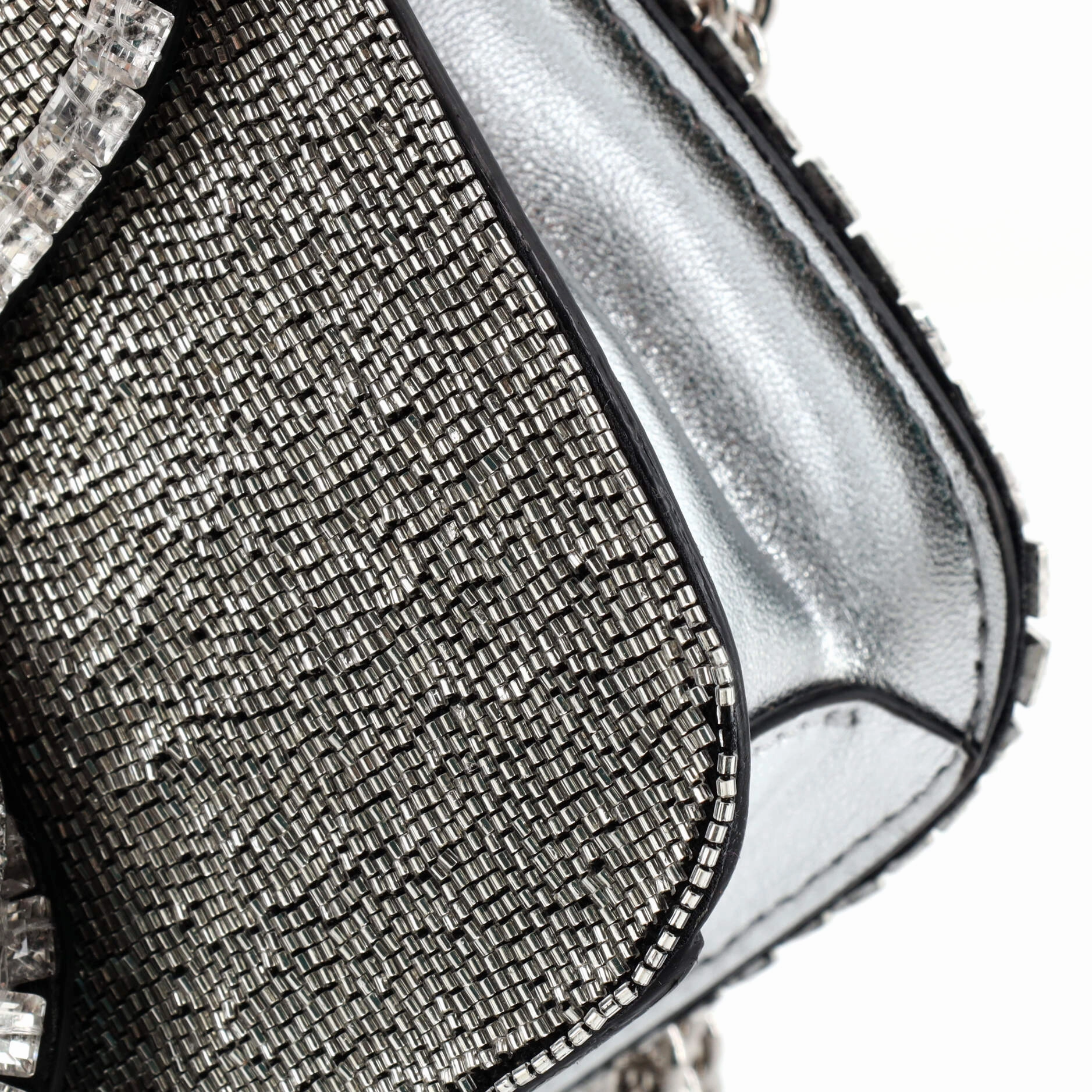 VLogo Loco Flap Shoulder Bag Embellished Leather Small
