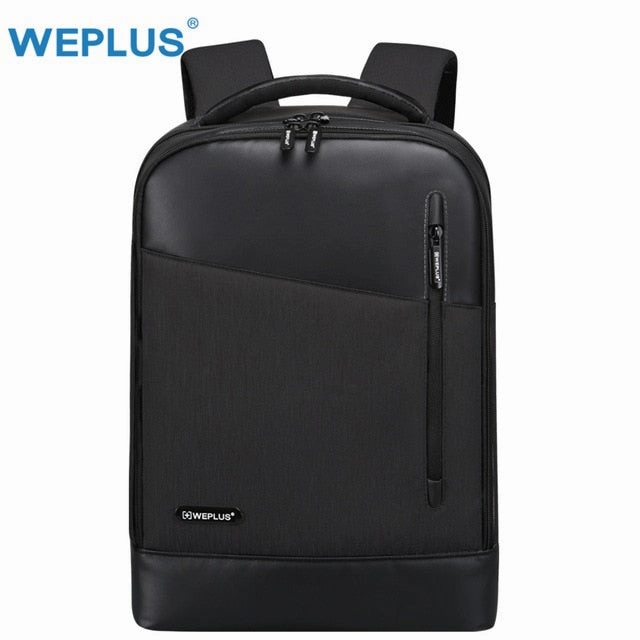 Weplus Backpack Leather 15.6 Men Backpack Inch Laptop Backpack Female Anti Theft Travel Bag