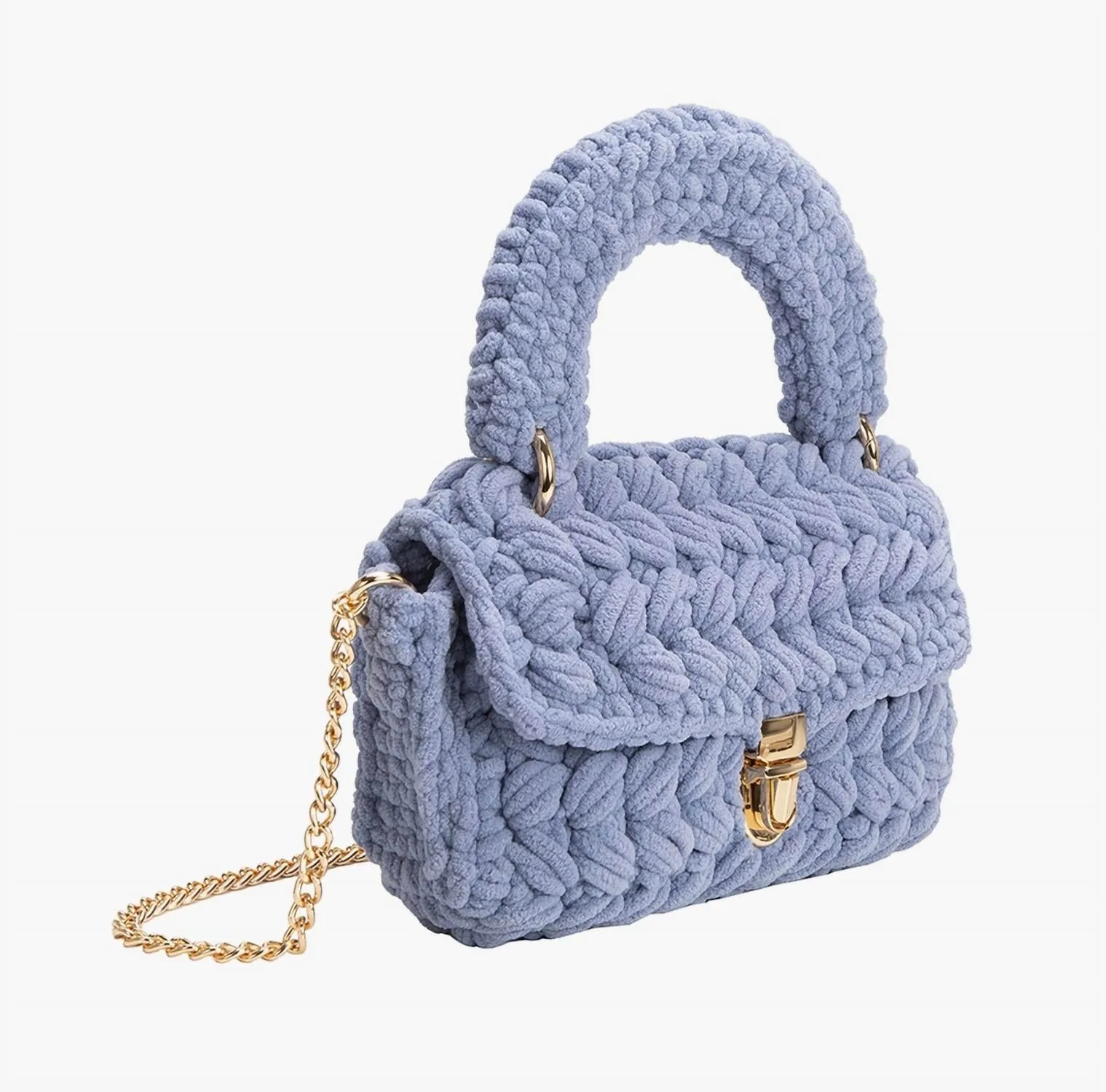Women's Avery Chenille Crossbody Bag In Sky