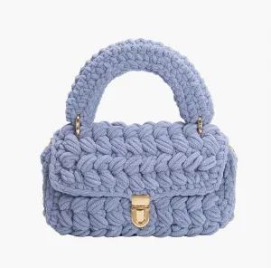 Women's Avery Chenille Crossbody Bag In Sky