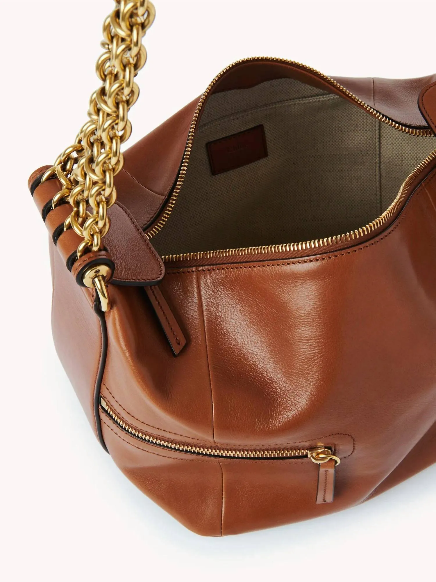 Women's Camera Chain Bag In Clay Brown