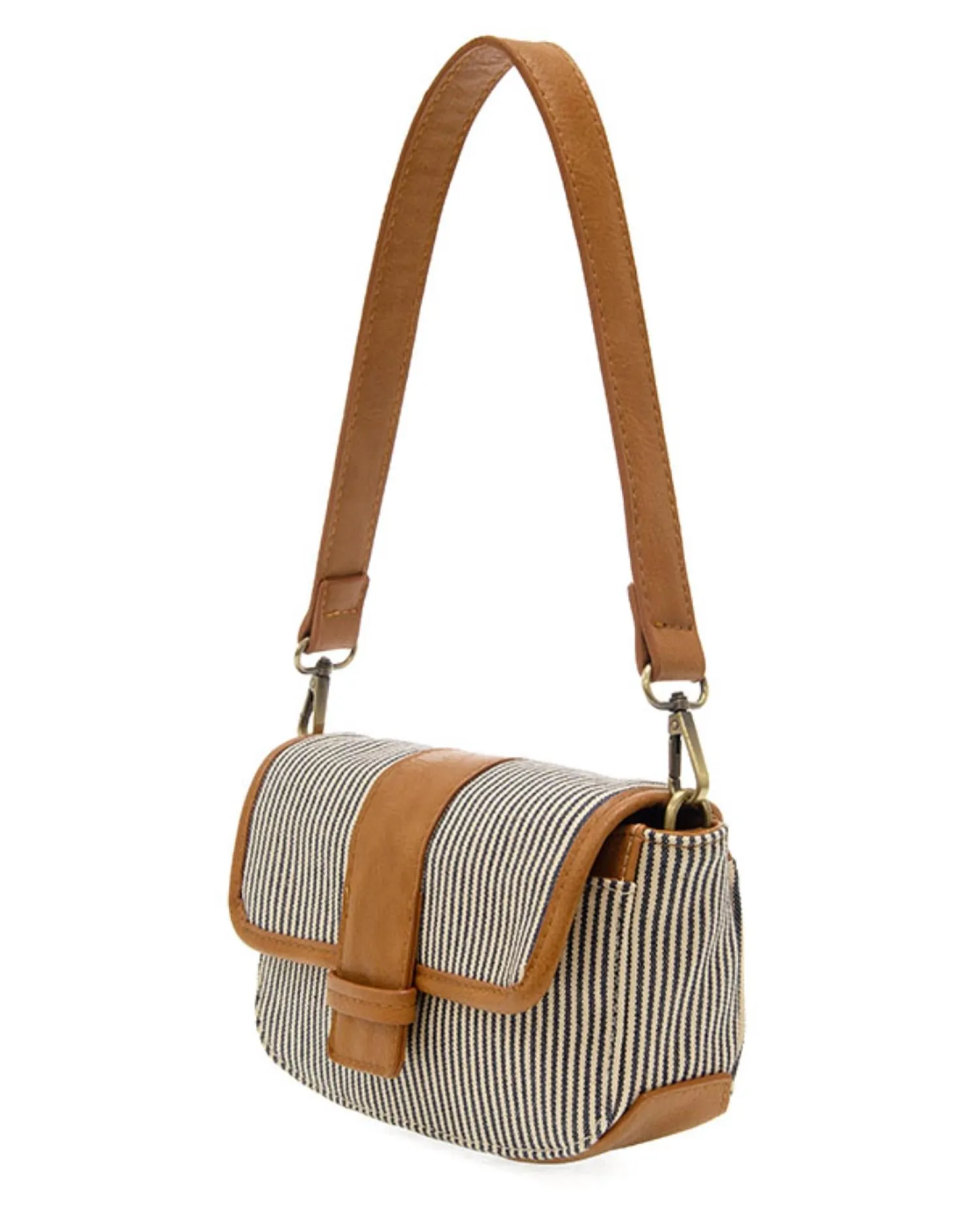 Women's Denim Carmen Canvas Crossbody Bag In Brown