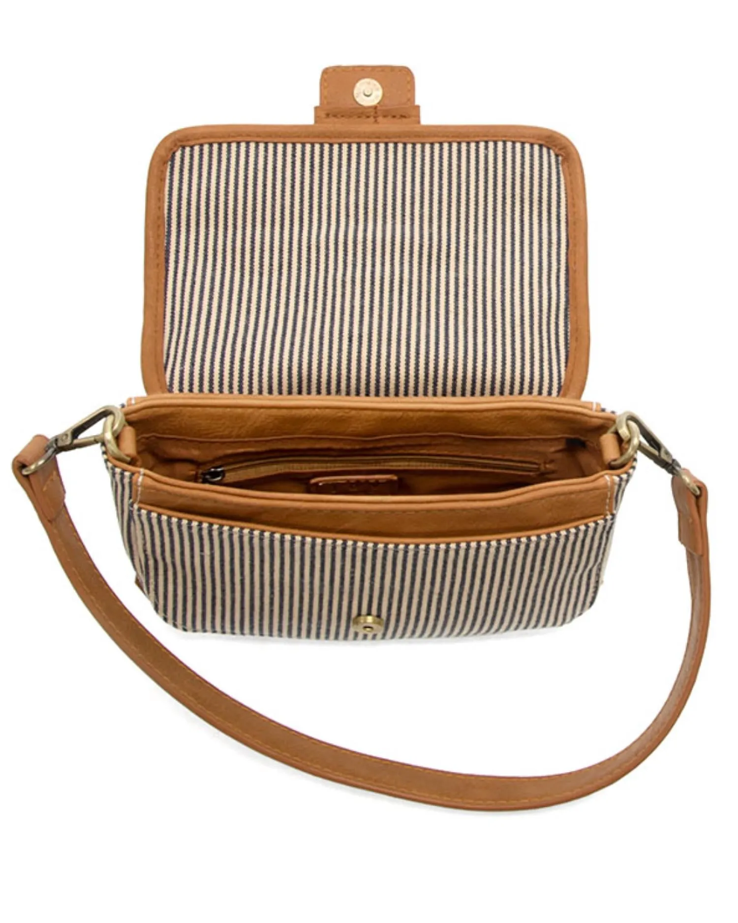 Women's Denim Carmen Canvas Crossbody Bag In Brown