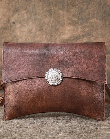 Womens Leather Envelope Shoulder Bag Large Envelope Clutch Purse for Ladies