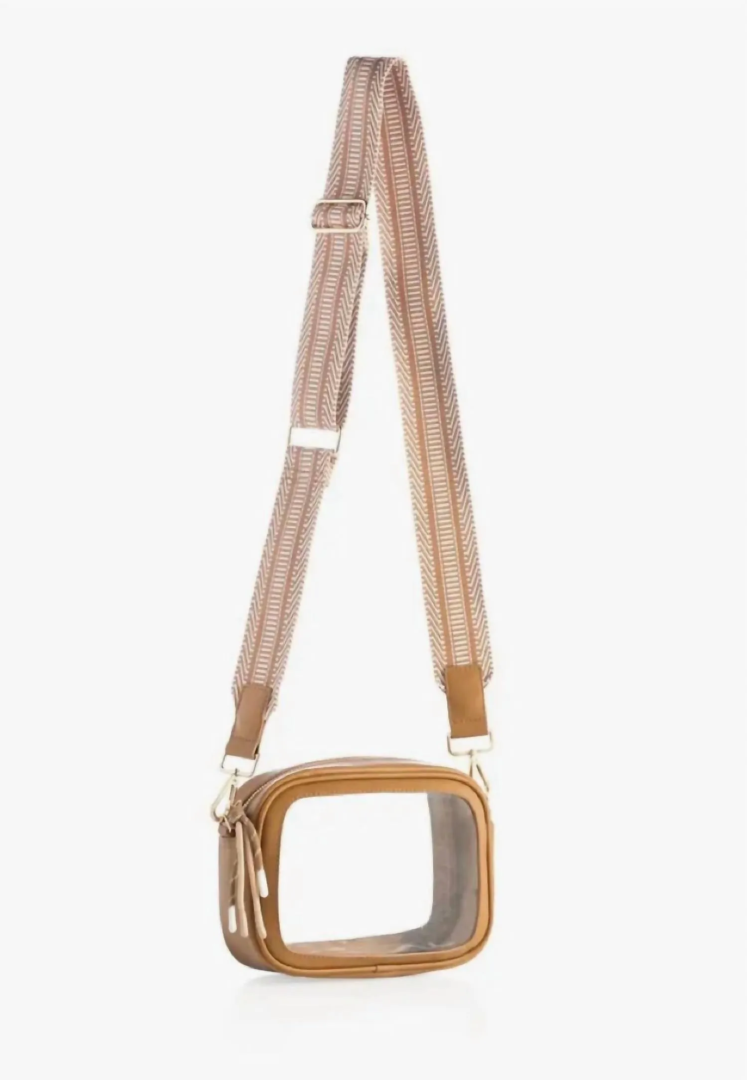 Women's Spectator Clear Crossbody Bag In Tan