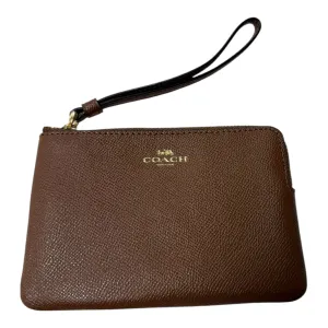 Wristlet Designer By Coach In Brown, Size:Medium
