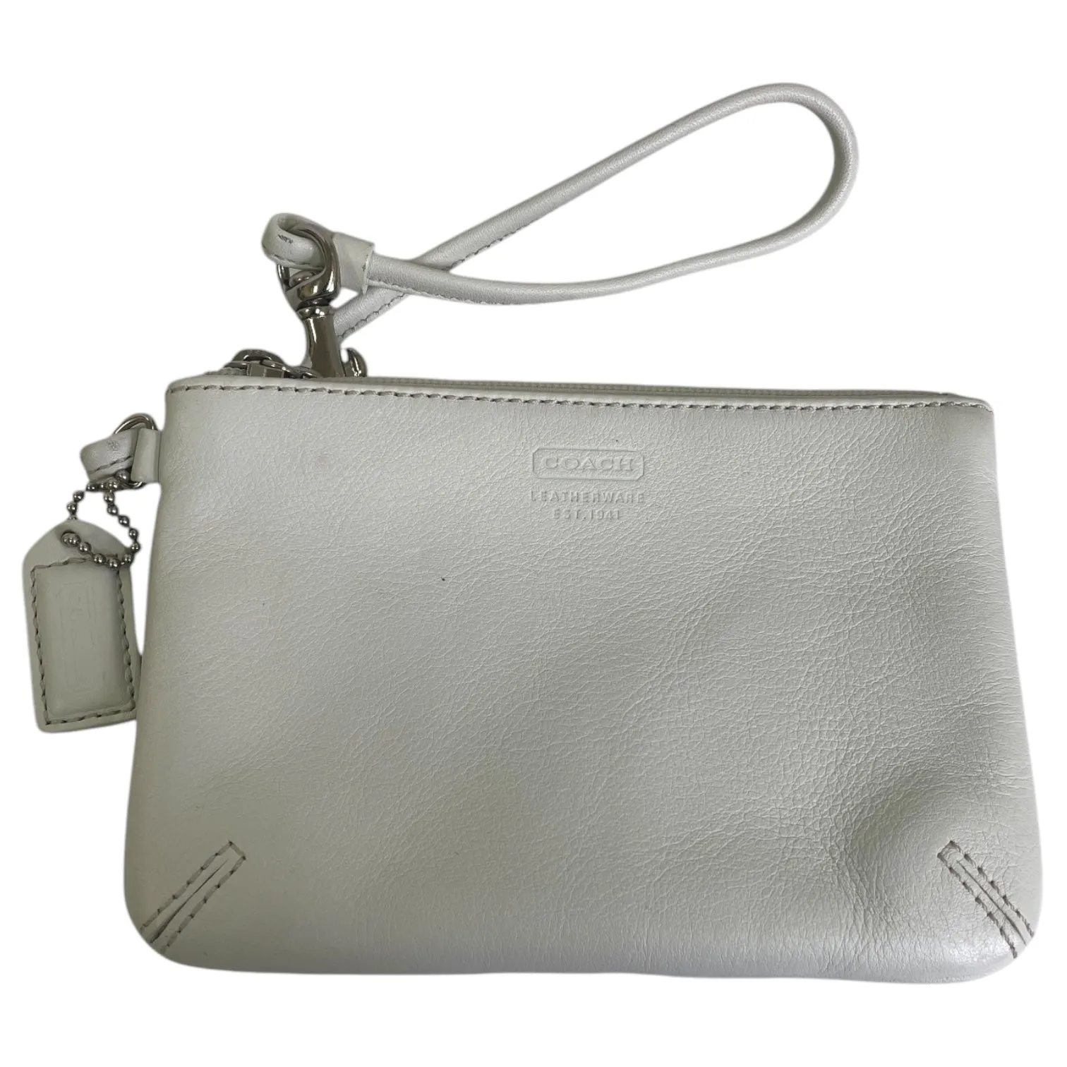 Wristlet Designer By Coach In Cream, Size:Small